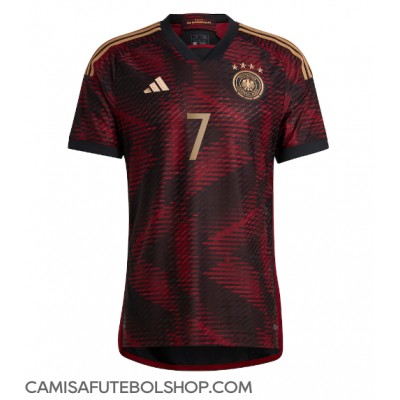 Camisa de time de futebol Alemanha Kai Havertz #7 Replicas 2º Equipamento Mundo 2022 Manga Curta